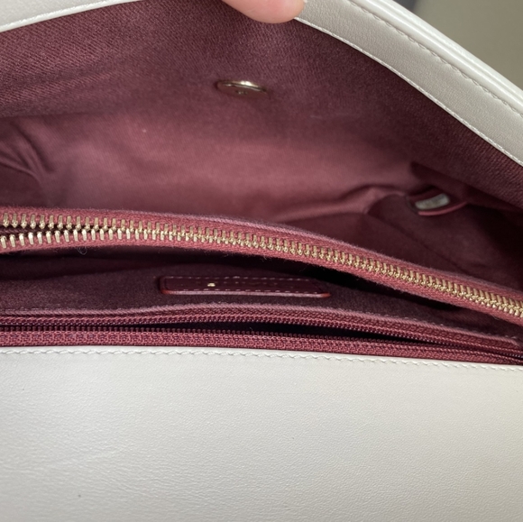 Chanel Coco Cheveon Flap Bag (Ivory) - Picture 8 of 12